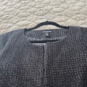 Eileen Fisher Women's Charcoal Textured Blazer